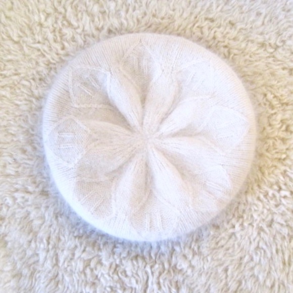 Angora Blend Knitted Beret - Picture 5 of 8